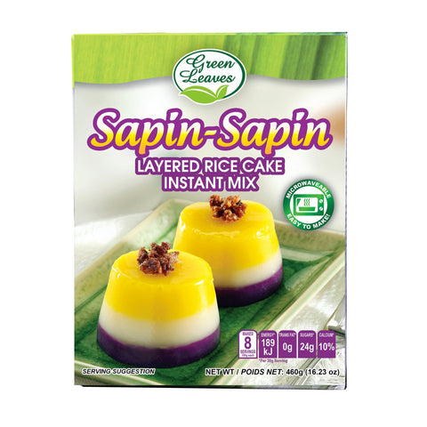 Green Leaves Instant Sapin Sapin Layered Rice Cake Mix- Just add water